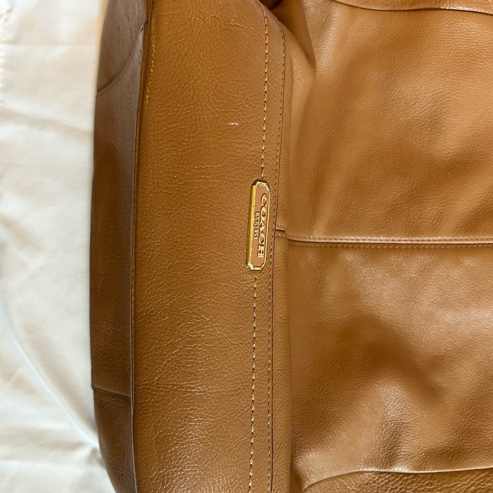 Coach Pebbled Leather Tote - Picture 7 of 17